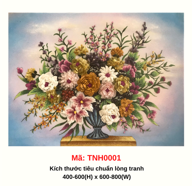 Tranh hoa phong thủy ghép nổi