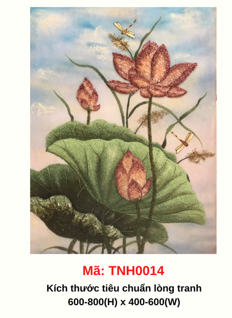 Tranh hoa phong thủy ghép nổi 3