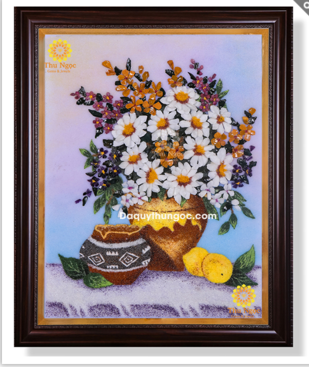 mua tranh đá quý phong thủy làm quà tặng