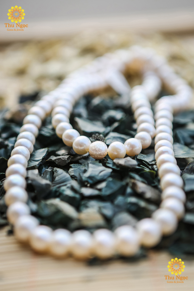 Trang sức đá quý phong thủy dây cổ ngọc trai