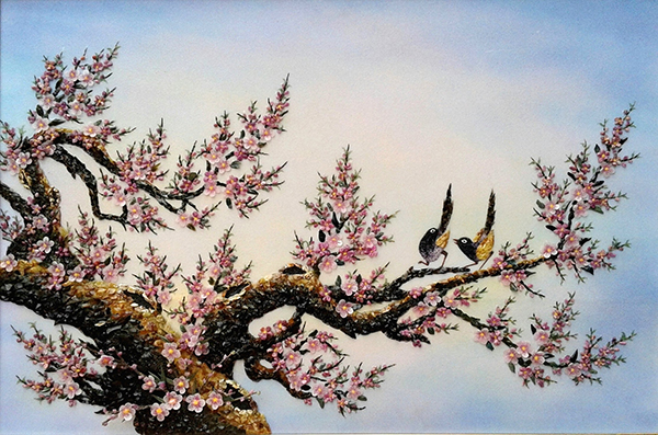 mua tranh đá quý làm quà tặng tết