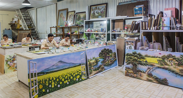 mua tranh đá quý làm quà tặng sếp nam, sếp nữ