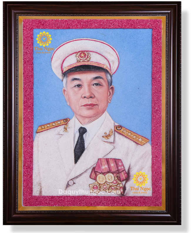 Tranh đá quý treo tường - Bác Giáp