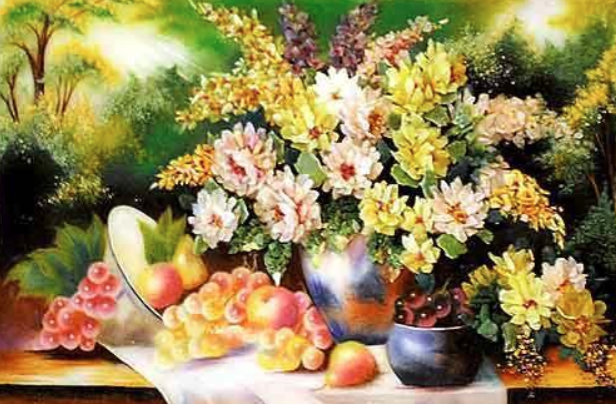 tranh đá quý treo phòng bếp