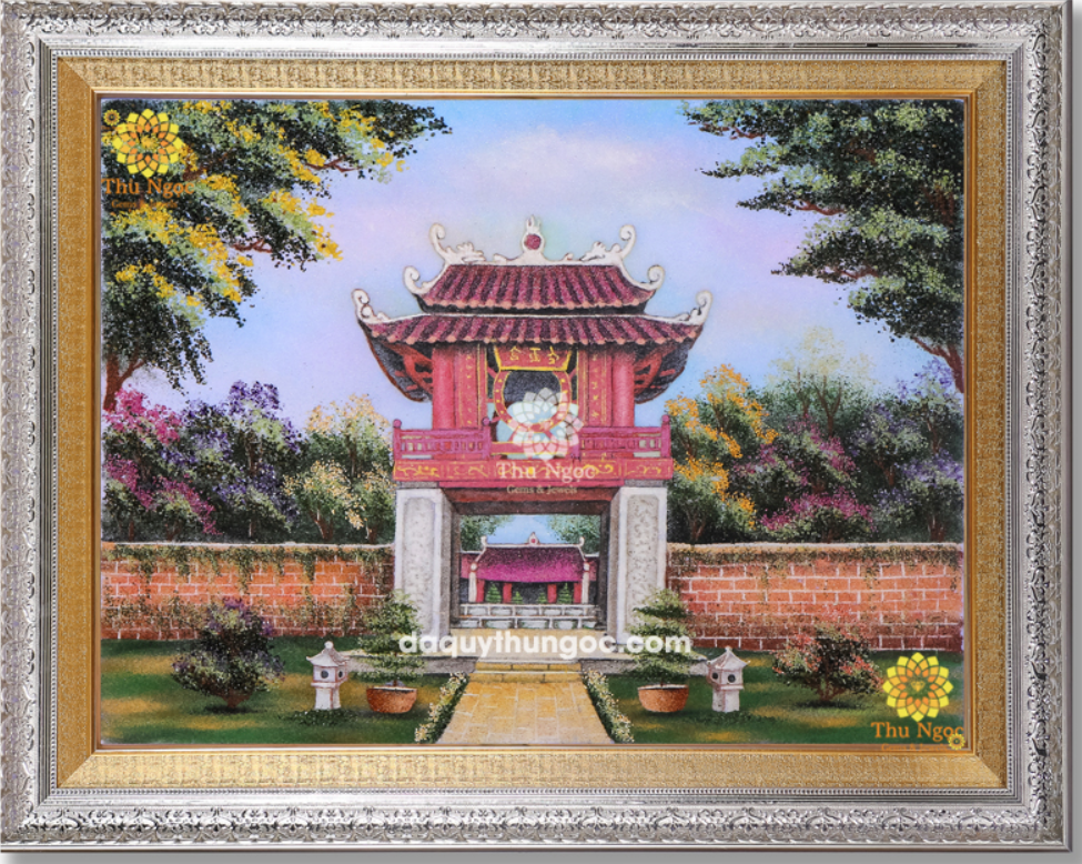Tranh đá quý chùa