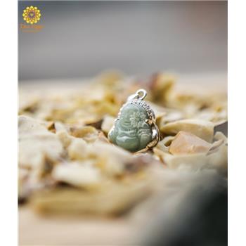 Mặt Ngọc Di Lặc bọc bạc