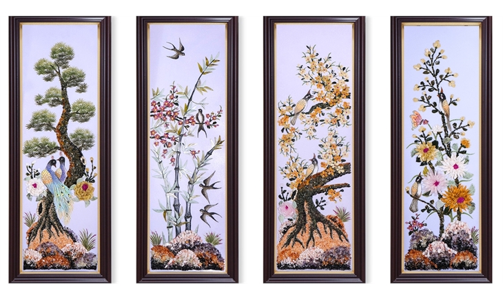 Những mẫu tranh đá quý đón xuân mang nhiều tài lộc