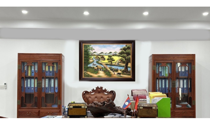 TRANH ĐÁ QUÝ THU NGỌC XUẤT NGOẠI SANG THỦ ĐÔ VIENTIANE - LÀO